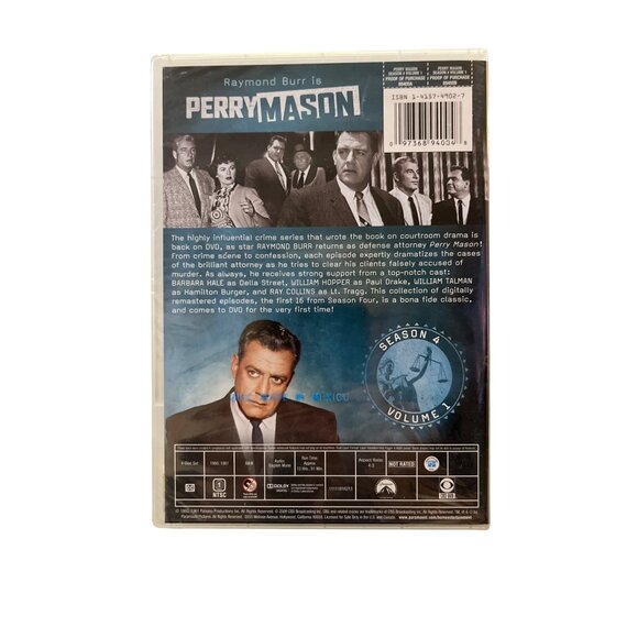 Perry Mason Season 4 Vol 1 DVD NEW Sealed Raymond Burr Drama Crime TV - Picture 2 of 4